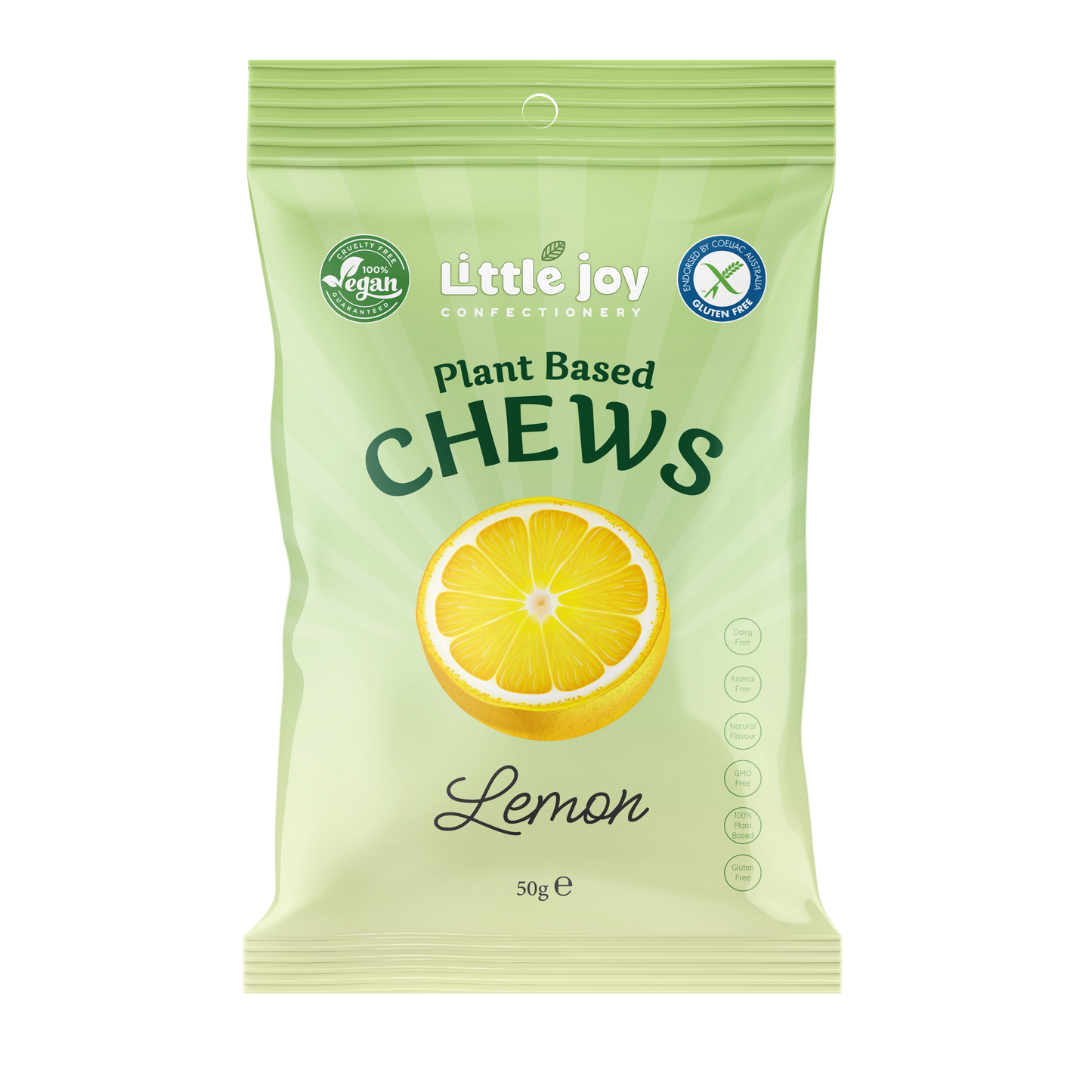 Vegan Lemon Chews 50g