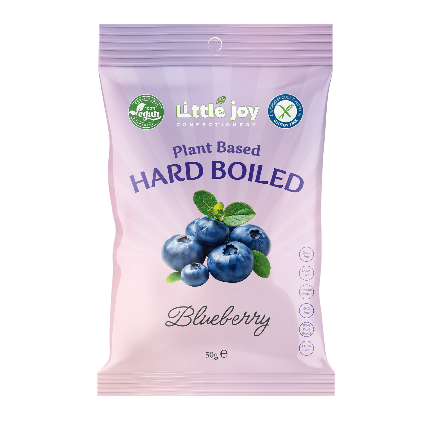 Vegan Hard-Boiled Blueberry Flavours 50g