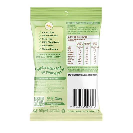 Vegan Lemon Chews 50g