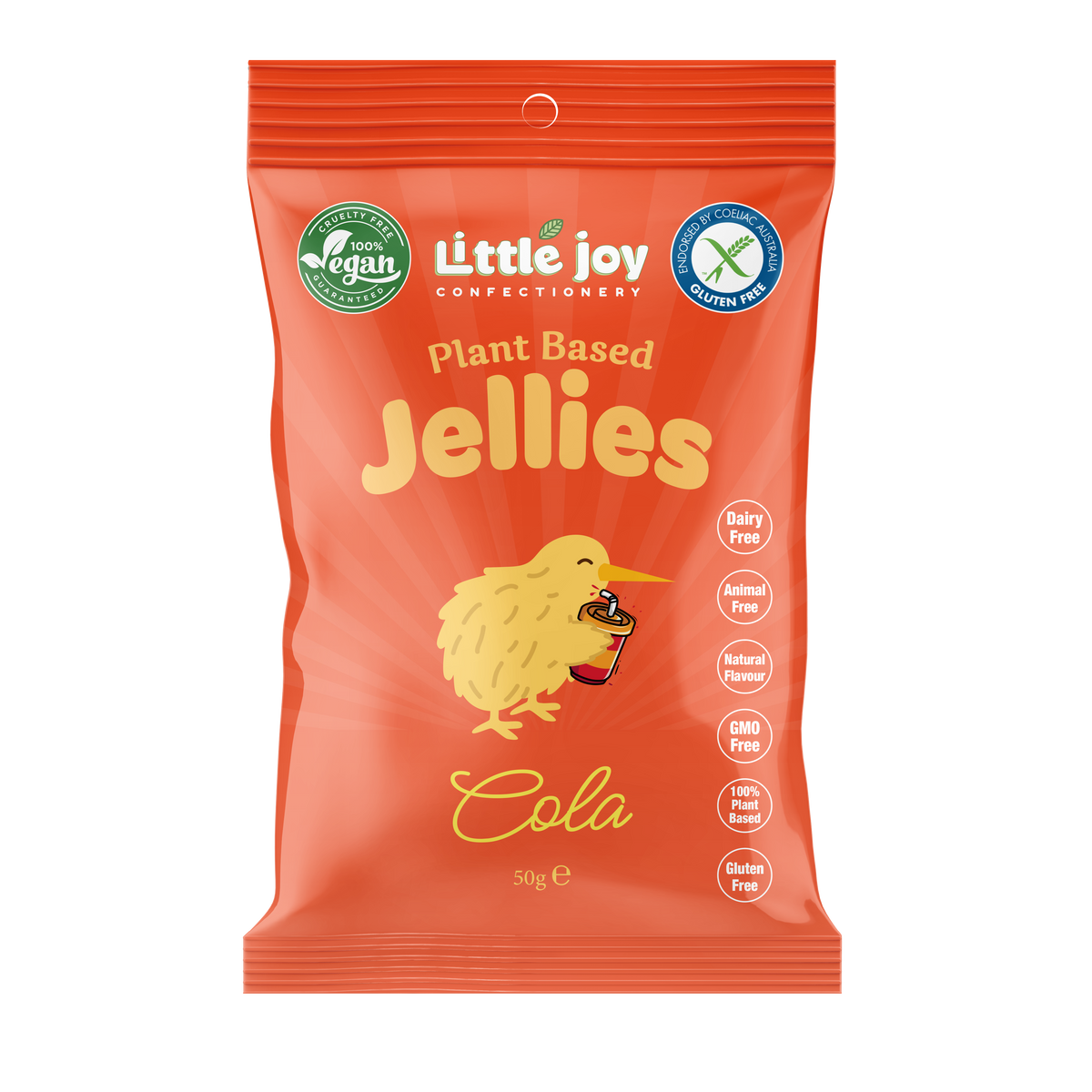 Vegan Kiwi Cola Jellies 50g